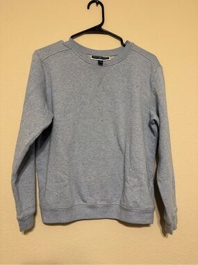 Karen Scott Light Blue Speckled Crewneck Sweatshirt